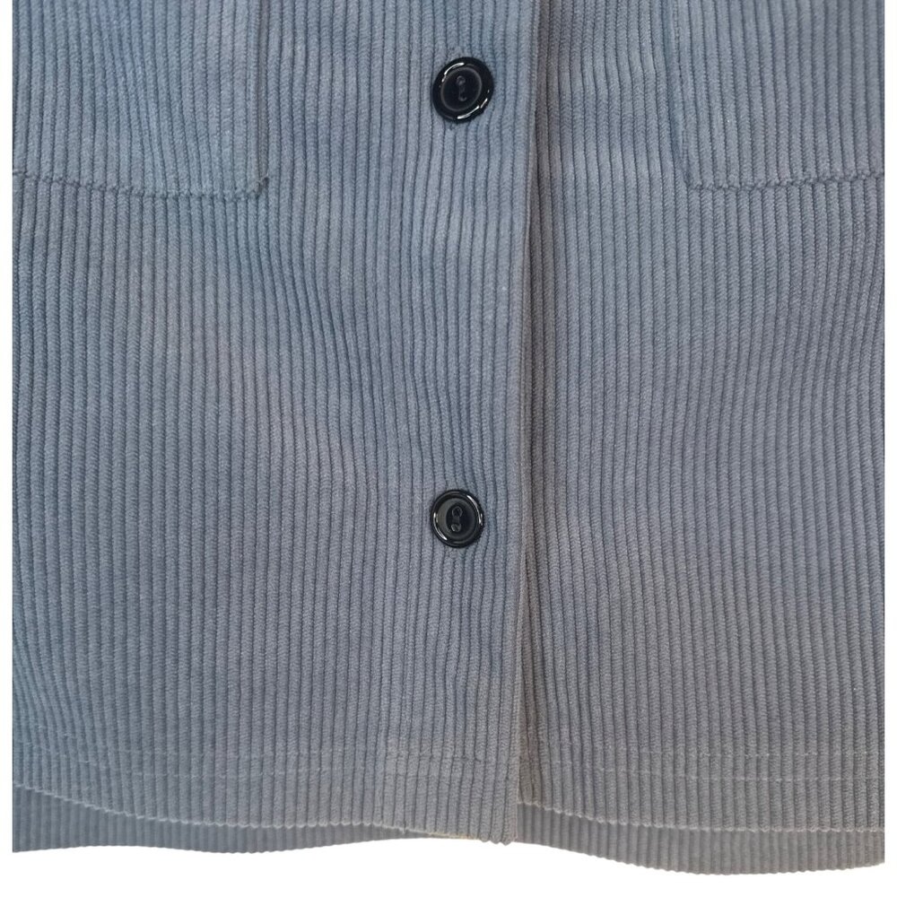 Nod New York Blue Small Ribbed Button-Up Corduroy Jacket - Picture 6 of 13